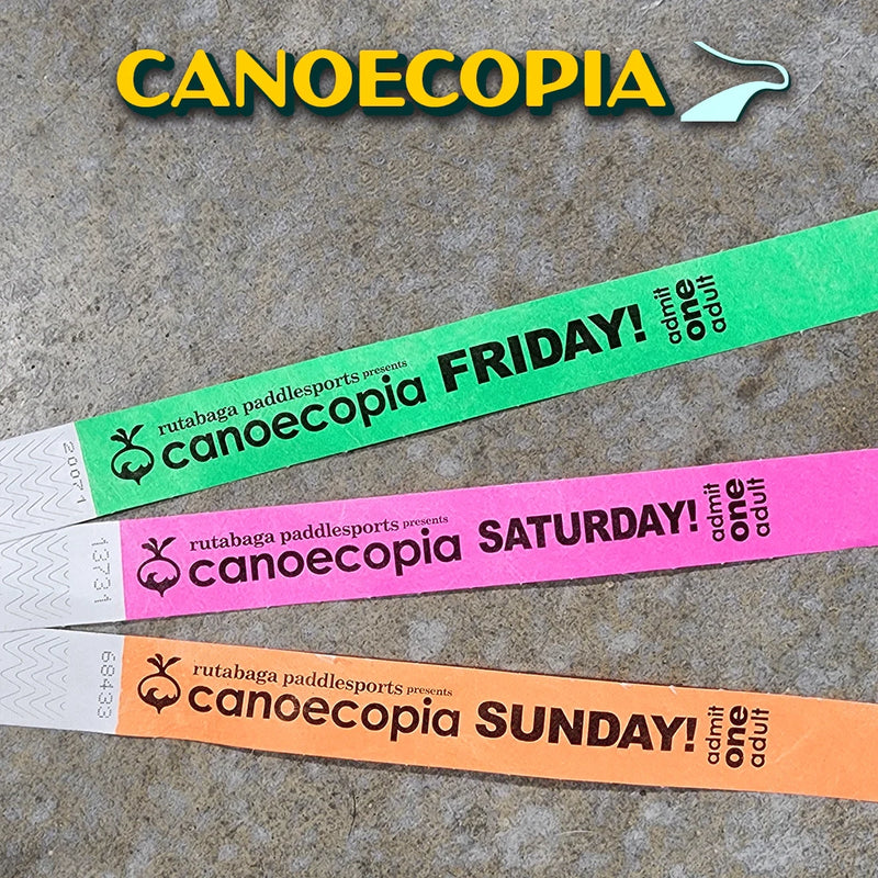 Canoecopia Admission Wristbands